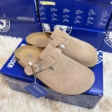 Birken Unisex Cork Leather Fishing Boken Toe Slippers Sandals Platforms Everyday Casual Shoes