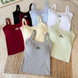 alo dopamine back top with chest pad candy cartoon chest strap ebb waistcoat pure lust sleeveless top