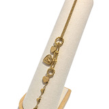 Tiffany titanium steel 18K gold love horseshoe buckle splicing chain bracelet women light niche premium sense commute all match