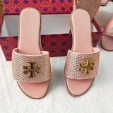 TB Cross-border foreign trade spot new flat-bottomed drill flip flops fashion comfortable high quality slippers women