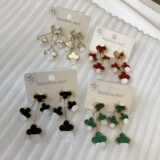 Fashion Earrings Floral Stud Earrings Stainless Steel