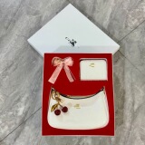 COACH New Cherry Set Crossbody Bag Fashion Versatile Gift Box