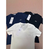 alo 2025 summer high short sleeve t-shirt new bamboo knuckle cotton t-shirt slim collar peach heart top slim version women alo
