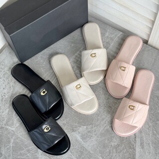 Coach25 New Summer Women's Beach Shoes Flat Flip Flops Women's Summer Outdoor Fashion Flip Flops
