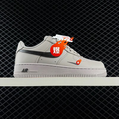 AIRFORCE1 ’07 Thick Sole Low Top Dark Grey Unisex Air Force One Low Top Casual Sneakers