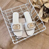 coach cross-border all-match slippers women wear summer new girls heart fashion flat soft fairy flip flops beach trend