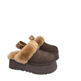 FW2026 Thick Sole Strappy Sheepskin Fur All-in-One Snow Boots Thicker Warm Wool Flip Flops Cross Border Spot UGG