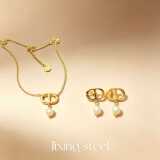 Dior titanium steel love necklace European and American light luxury niche design sense luxury sense fashion trend net red explosion collarbone chain