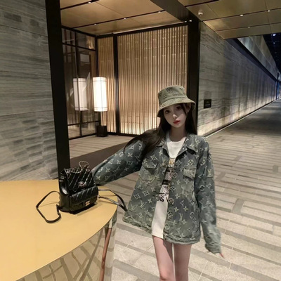 Louis Vuitton denim shirt coat women spring autumn 2026 new design niche shirt French luxury fashion tops