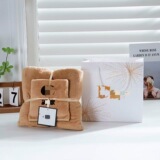 Cross-border foreign trade trendy bath towel two-piece set coral velvet towel household quick-drying water-absorbent color-resistant beach towel wholesale