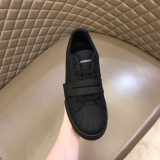 Dior Genuine Leather Casual Shoes White Sport Leather Shoes Versatile Hook-and-Loop Cross-border