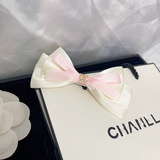 Chanel French Sweetheart Girl Bow Duckbill Hair Clip Princess Head Korean Side Clip Side Clip Double Pony Tail Accessories