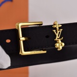 Louis Vuitton Dress Trendy Pants Belt Women's Belt YSL Genuine Leather Casual All Match Premium Belt Pin Buckle
