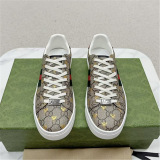 2025 New Gucci Platform White Embroidery Skate Shoes Fashion Cross-border Sneakers