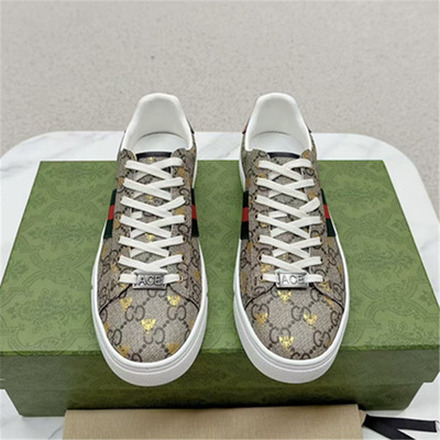 2025 New Gucci Platform White Embroidery Skate Shoes Fashion Cross-border Sneakers