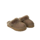 Outer Wear Warm Cotton Slippers Bag Toe Slippers Sheepskin Fur All-in-One Thick Sole Increase Non-slip Women's Wool Slippers Cotton UGG