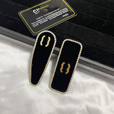 High-variety explosive Chanel wind heavy industry diamond-set hair clip temperament celebrity bangs bb head clip Western-style headwear drip clip