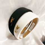 YSL Korean Style Internet Red Black Wide Edge Sponge Headband High Skull Top Hair Accessories Hair Pressing Headband All Match Face Wash Women New