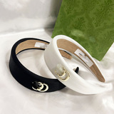 Zhao Rusi is the same style! Chanel-style sponge headband ~ Satin premium 2024 early autumn new headband French girl