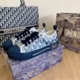 Cross-border Dior New Canvas Shoes 2026 Fashion Flats Skate Shoes