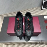 GUCCI European Style 25 New G Genuine Leather Casual Sneakers