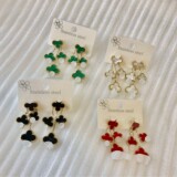 Fashion Earrings Floral Stud Earrings Stainless Steel