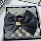 celine autumn and winter new bow clip triumphal door hair accessories princess elegant flower buds shark clip back head hair