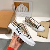 Burberry In Stock Women's Shoes New Flat Casual Skate Shoes Korean Style Versatile Sport Canvas Shoes