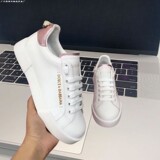 2026 DG Full-Grain Cowhide Fashion Flat Sneakers Casual Versatile Men's Shoes