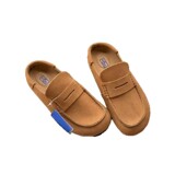 Cross-border factory spot new straight hair birken shoes bean semi slippers flat slip on loafer genuine leather UGG