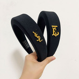 ySL Korea Dongdaemun gentle high skull top cute black wide edge sponge headband temperament net red hair band women wholesale
