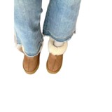 2026 new tarts leather fleece all-in-one wool thick bottom short snow boots mulberry village warm women's winter cotton shoes UGG