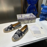 Dior 2025 Outdoor Linen Flat Mules