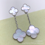 van cleef Floral Earrings Floral Fashion Cross-border Earrings Wholesale ins
