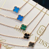 van cleef Floral Bracelet 18k Gold Fashion Jewelry ins
