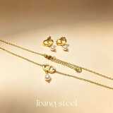 Dior titanium steel love necklace European and American light luxury niche design sense luxury sense fashion trend net red explosion collarbone chain