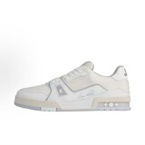 LVTrainer Empty Rubber Black Denim White Cement Skate Shoes European Station Men's and Women's Bread Shoes Platform Running Shoes