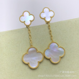 van cleef Floral Earrings Floral Fashion Cross-border Earrings Wholesale ins