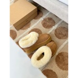 2026 new tarts leather fleece all-in-one wool thick bottom short snow boots mulberry village warm women's winter cotton shoes UGG