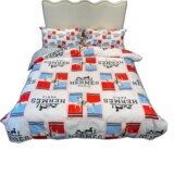 Gucci new foreign trade brand washed Tencel net red four-piece set ice silk four-piece set Amazon cross-border bedding