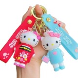 Cross-dressing hellokitty sanrio keychain hundred change kitty cat doll schoolbag ornament student small gift