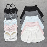 alo Running Golf Dress Set Spring Summer 26 Pleated Dress Set Two Piece Yoga Suit Dress Set Tennis Fitness