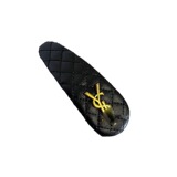 ySL rhombus black hair clip 2023 new leather bangs clip BB clip net red hair clip hair accessories hair card women clip