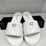 Coach Cross-border Foreign Trade E-commerce Summer Beach Fashion Flat Flip Flops Women Casual Slip On Slip On Out Wear
