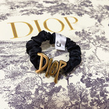 French Romantic Dior Black Set Hair Band All-Match Sponge Headband Vintage Velvet Duckbill Clip Hair Card Accessories