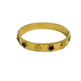 18k Gold Titanium Steel Flower Bracelet Kaleidoscope Color Bracelet Cross Border Hot Sale Five Leaf Flower Buckle Bracelet Waterproof