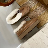 Cross-border foreign trade winter new thick bottom Alpine series women's surface leather lined wool snow boots thick UGG