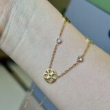 Stainless Steel TB Necklace Earrings Stylish Light Luxury Simple Commute Geometric Round Hollow Out Big Brand Accessories Waterproof