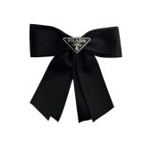 Prada Dongdaemun Elegance Korean Style Double Layer Bow Hair Clip Simple Fashion Women P Home Top Clip Ins Influencer Vintage Hair Clip