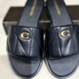 Coach Cross-border Foreign Trade E-commerce Summer Beach Fashion Flat Flip Flops Women Casual Slip On Slip On Out Wear